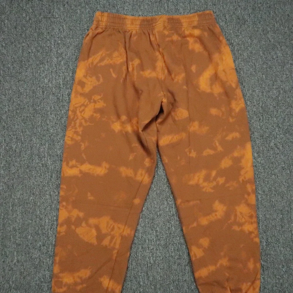 Alphalete Pants Mens Large Orange  Joggers Tapered Athletic Sweatpants Tie Dye‎